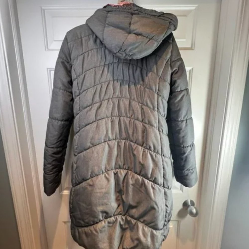 O'neill Womens Control Long Quilted Jacket Small/Gr… Gem